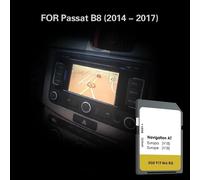 AT V18 Adatto per VW Passat B8 2014 - 2017 Auto Nuovo Aggiornamento Versione Mappa Copertura della Scheda di Navigazione SD Germania Ungheria Repubblica Ceca