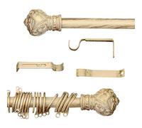 AT17 Bastone per Tende Shabby Chic Gold Decor Collection 160-300 cm