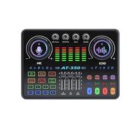 AT350 Scheda Audio Dal Vivo Attrezzatura For Podcast Microfono Bluetooth Mixer Audio Mixer Audio Cambia Voce For Lo Streaming Live Karaoke