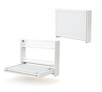 AT4 - Fasciatoio pieghevole a parete/muro CONFORT legno - Bianco - 83 x 66 x 66 cm