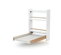 AT4 - Fasciatoio pieghevole a parete/muro ESSENTIEL legno - Bianco/Faggio verni - 78 x 56 x 78 cm