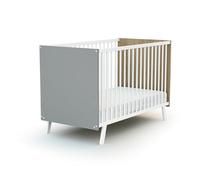 AT4 - Lettino bambini CARNAVAL legno - Bianco/Revere - 60 x 120-123 x 64 x 81 cm