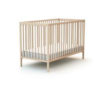 AT4 - Lettino bambini SONA legno - Faggio natural - 60 x 120 - 124 x 64 x 94,5 cm