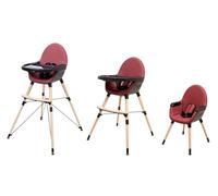 AT4 - Seggiolone pappa evolutivo CONFORT - Bordeaux/Nero - 64,50 x 60 x 109 cm