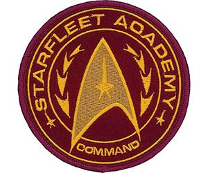 Ata-Boy Patch Star Trek Starfleet Academy Coomand con licenza ufficiale, Pin e molto altro!, Toppa Star Fleet Academy, piccola