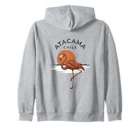 Atacama Cile Flamingo Retro Tramonto Felpa con Cappuccio
