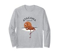 Atacama Cile Flamingo Retro Tramonto Maglia a Manica