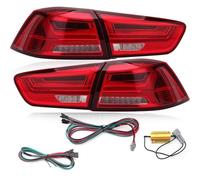 ATACDVDYEU Fanali Posteriori Spia Freno Per Lancer EVO X 2005-2017 Indicatori Di Direzione Luce Retromarcia Avvertimento Guida Nebbia Luci Posteriori Posteriori Rosse(4PCS Red Dynamic)