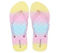 Ataiwee infradito da ragazza, sandali da spiaggia per bambini piccoli/grandi, sandali colorati stampati per bambini., 5001 2310rosa, 38 EU