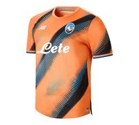 Atalanta BC Uomo New Balance Third Short Sleeve Jersey in Arancione/Nero/Grigio, Poliestere, Taglia 2XL