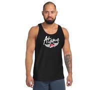Atame Luca Brundo Canotta Sportiva da Uomo Tank Man Cotone 100% (IT, Testo, M, Regular, Regular, Nero)