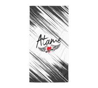 Atame Luca Brundo Telo mare in spugna di cotone e poliestere (bianco e nero)