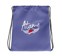 Atame Luca Brundo Zaino a sacca, borsa porta scarpe, zainetto unisex, poliestere vari colori tinta unita (lilla)