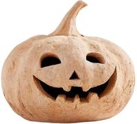 Ataoyus Decorazione autunnale - Decorazioni di Halloween - zucca in terracotta fatta a mano Jack O' Lanterna per esterni e interni - Carino Halloween Autunno Fattoria Tavolo Festival Decorazione per