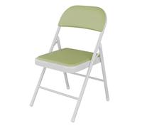 ATAPNLNMTZ Sedia Pieghevole da Interno, Sedie Pieghevoli Imbottite, Sedie Pieghevoli per Feste con Schienale, Salvaspazio, per Casa, Ufficio(Green)