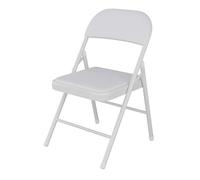 ATAPNLNMTZ Sedia Pieghevole da Interno, Sedie Pieghevoli Imbottite, Sedie Pieghevoli per Feste con Schienale, Salvaspazio, per Casa, Ufficio(White)