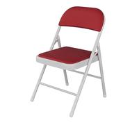 ATAPNLNMTZ Sedia Pieghevole da Interno, Sedie Pieghevoli Imbottite, Sedie Pieghevoli per Feste con Schienale, Salvaspazio, per Casa, Ufficio(Red)