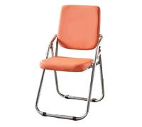 ATAPNLNMTZ Sedia Pieghevole Imbottita, Sedia Pieghevole Leggera con Pelle PU Traspirante, Sedie Pieghevoli Resistenti per Ufficio, Casa(Orange)
