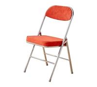 ATAPNLNMTZ Sedie Pieghevoli con Schienale, Sedie Pieghevoli Imbottite, Sedia Portatile, Struttura in Metallo, per Sala da Pranzo, Matrimoni(Red)