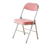 ATAPNLNMTZ Sedie Pieghevoli con Schienale, Sedie Pieghevoli Imbottite, Sedia Portatile, Struttura in Metallo, per Sala da Pranzo, Matrimoni(Pink)