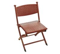 ATAPNLNMTZ Sedies Pieghevolis da Esterno, Sedia Richiudibile in Rattan con Schienale, Sedies da Pranzo Pieghevoli, Sedie Pieghevole Portatili per Giardino, Cortile, Senza Montaggio(Yellow,Small)