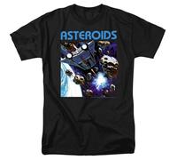 Atari - 2600 Asteroids - T-Shirt Corto Manica Breve Unisex Adulti - Nera