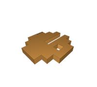 Atari 2600 Pac-Man 3D Printed Game Cartridge