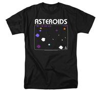 Atari - Asteroids Schermo - T-Shirt A Maniche Corte Unisex Adulti - Nera