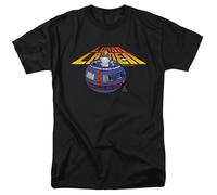 Atari - Globo Lunare - T-Shirt Corto Manica Unisex Per Adulti - Nero