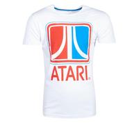 Atari - Maglietta da Uomo retrò, Bianco, S