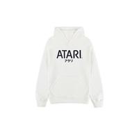 Atari Uomo Felpa con Cappuccio Bianco 60% Cotone, 40% Poliestere Regular