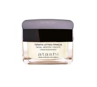 atashi Compattezza e Luminosità - Trattamento Rassodante Viso, Mento e Décolleté, Rigenera, Illumina E Rassoda, Con Cellule Staminali Vegetali Di Stella Alpina E Carnosina, Per Pelli Sensibili, 50 ml