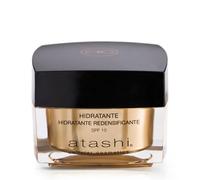 Atashi Antietà - Crema Idratante Ridensificante | Pelle Uniforme, Tonica e Luminosa | Corregge Rughe Profonde e Imperfezioni | Unifica l'Incarnato | Gardenia e Perla Nera | SPF15. 50 ml