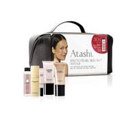 Atashi | Rituale Effetto Pearl Skin 360 Anti-Age | Siero L’Essenza Eterna + Contorno Occhi Uplifting + Advanced Primer Luxe + DD Cream SPF15 + | Regalo Beauty Case Premium e Tonico Viso Skin Vitality
