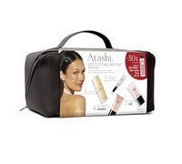 Atashi | Rituale Effetto Pearl Skin 360 Anti-Age | Siero L’Essenza Eterna + Contorno Occhi Uplifting + Advanced Primer Luxe + DD Cream SPF15 + | Regalo Beauty Case Premium e Tonico Viso Skin Vitality
