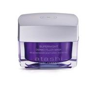 Atashi Supernight - Dermo Filler Mask | Ridensifica e Ringiovanisce in una Notte | Riduce le Rughe | Pelle Idratata e Incarnato Uniforme | Ripara e Protegge dalla Luce Blu | Acido Ialuronico| - 50 ml