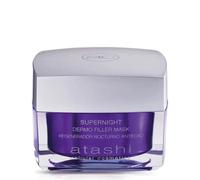 Atashi Supernight - Dermo Filler Mask | Ridensifica e Ringiovanisce in una Notte | Riduce le Rughe | Pelle Idratata e Incarnato Uniforme | Ripara e Protegge dalla Luce Blu | Acido Ialuronico| - 50 ml