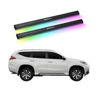 ATATKRT Pedane elettriche con luci compatibili con Mitsubishi Pajero 2007-2025, pedane laterali elettriche retrattili for camion e SUV, barre portapedane in alluminio resistenti