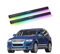 ATATKRT Pedane elettriche con luci compatibili con VW Touareg 2011-2018, pedane laterali elettriche retrattili for camion e SUV, barre di pedana in alluminio resistenti