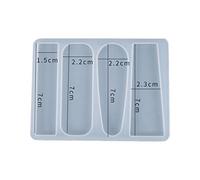 ATATMOUNT Stampo in Resina epossidica di Cristallo Fermaglio per Capelli Barrette Casting Stampo in Silicone Artigianato Fai da Te Gioielli Tornante Strumenti per la Produzione