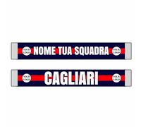 Ataviko Sciarpa Ultras Personalizzata Sciarpa tifoso/tifosi Cagliari stadio personalizzabile Sciarpe per Calcio, Basket, Pallavolo, Sport di squadra Sublimatico (150 x 25 cm)