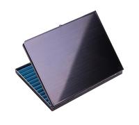 ATAVSADN Portasigarette Slim Portasigarette per 13 100mm Sigarette, Portasigarette in Metallo, PortasigaretteBlack,One Size