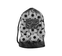 ATBUSS 1 borsa a rete extra grande per pallone, tracolla regolabile, borsa da pallone, borsa per attrezzatura da calcio, borsa da basket per rugby, pallavolo, attrezzatura sportiva 40x30'', Nero