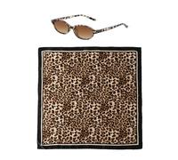 ATBUSS 1 Foulard Con Stampa Leopardata E 1 Paio Di Occhiali Con Stampa Leopardata, Copricapo In Stile Retrò, Decorazioni Per Feste A Tema, Oggetti Di Scena Per Modelli Fotografici.