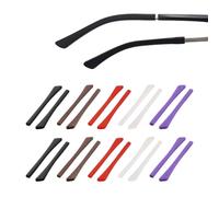 ATBUSS 10 Paia di Coprigambe per Occhiali in Silicone Morbido, Coprigambe per Occhiali Elastici Antiscivolo, Accessori per Il Fissaggio degli Occhiali, Adatti per L'Uso Quotidiano, Fitness, Ciclismo.