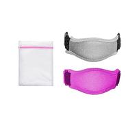 ATBUSS 2 cinghie per gomito, 1 sacchetto a rete, protezione per gomito, protezione per gomito elastica regolabile, ammortizzatore, cinghia per gomito, sport e fitness Essential (grigio, rosso rosa)