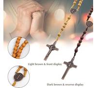 ATBUSS 2 Pezzi Collane A Forma di Croce, Collane di Preghiera E Benedizione, Gioielli retrò alla Moda, Artigianato Creativo, Regali di Natale per Feste.