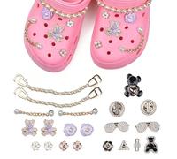 ATBUSS 21 Pezzi Di Staccabile Scarpa Fibbia Set, Carino Foro Scarpa Fibbia, Fai Da Te Scarpa Decorazione Accessori, Adatto Per Scarpe Da Spiaggia, Sandali.