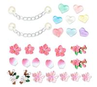 ATBUSS 24 Pezzi Di Fiori Di Ciliegio Amore Scarpa Fibbia Set, Creativo Scarpa Fibbia Accessori, Moda Scarpa Fibbia Accessori, Decorazione Personalizzata Fai Da Te, Scarpa Tendenza Ciondolo.