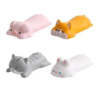 ATBUSS 4 Pezzi di Rilievi del Polso del Mouse di Decompressione, Simpatici Tappetini per Il Mouse dei Cartoni Animati, Rilievi del Bracciolo del Computer Portatile.